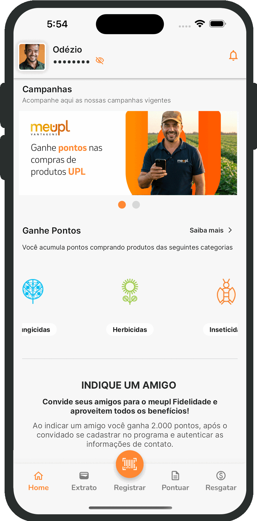 Gif demonstrando as telas do aplicativo mobile